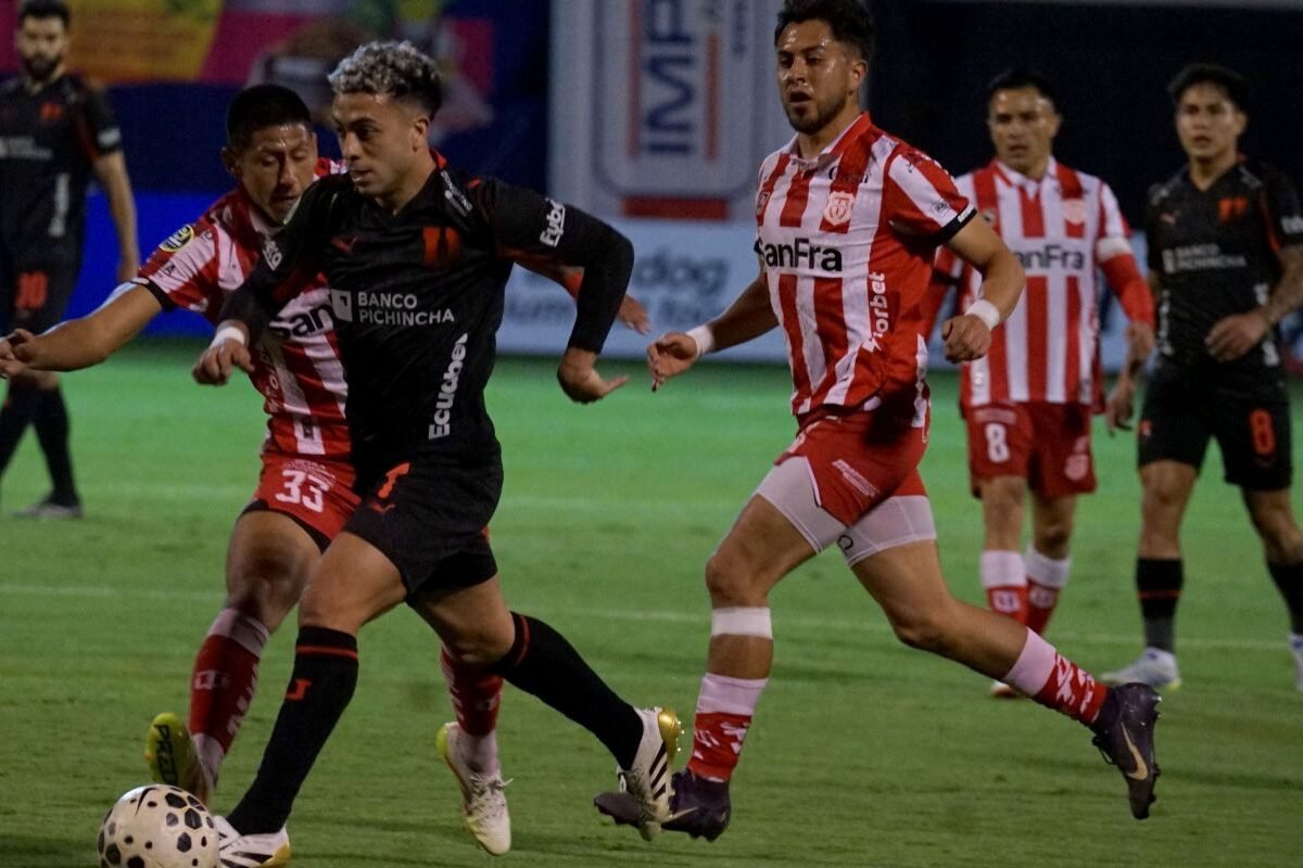 Lucas Rodríguez, en el partido de Liga de Quito ante Técnico Universitario. Foto: API