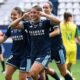 Manoly Baquerizo celebrando su primer gol en el Paris FC. Foto Paris FC