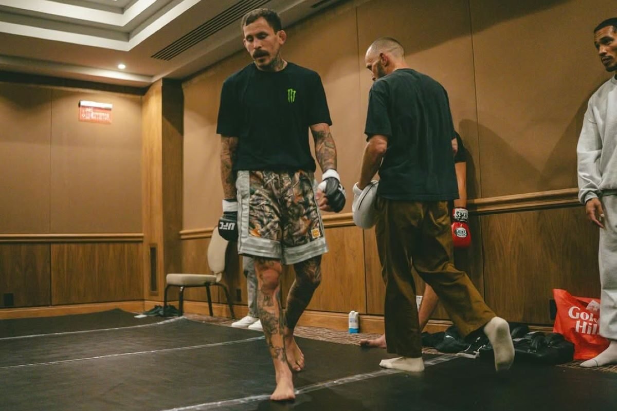 Marlon Chito Vera entrenando para la pelea con Charles Jourdain en la UFC 331. Foto Marlon Vera