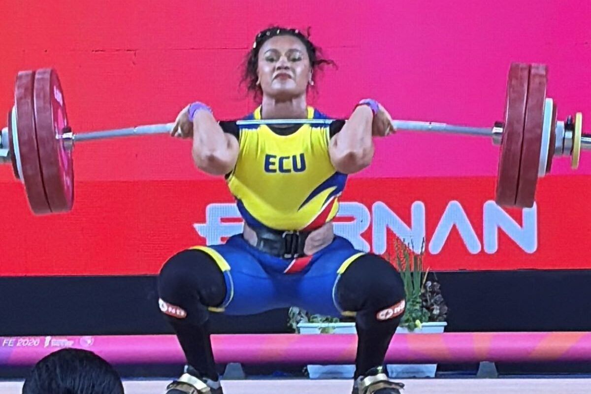 Neisi Dajomes en los Juegos Suramericanos 2026. Foto Captura de pantalla