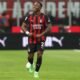 Pervis Estupiñán en el partido del AC Milan frente al Lecce. Foto AC Milan