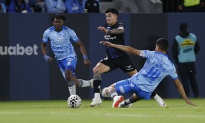 Ronald Briones, del Independiente del Valle, ante Macará. Foto: API