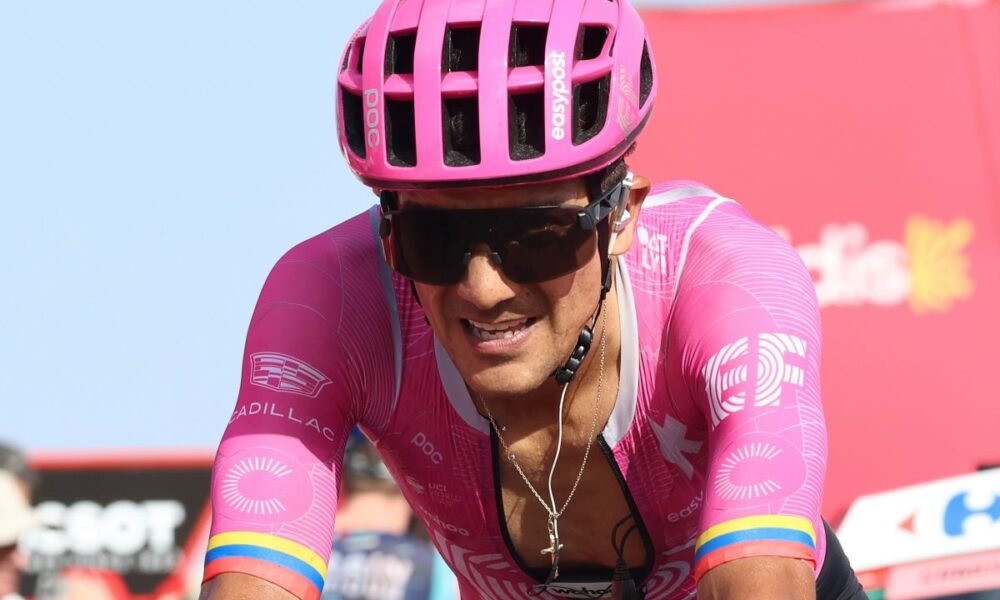 Richard Carapaz en La Vuelta a España. Foto Richard Carapaz IG