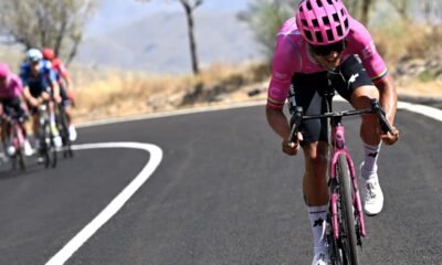Richard Carapaz en la etapa 13 de La Vuelta a España. Foto Richard Carapaz IG