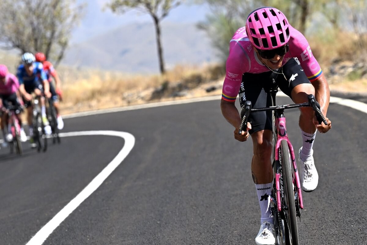 Richard Carapaz en la etapa 13 de La Vuelta a España. Foto Richard Carapaz IG