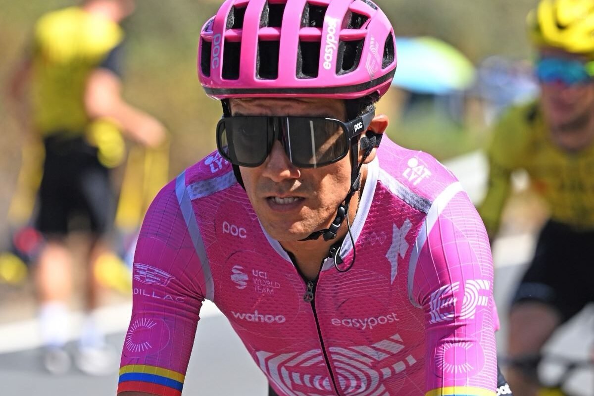 Richard Carapaz en la etapa 16 de La Vuelta. Foto Richard Carapaz IG