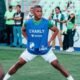 Carlos Gruezo en el calentamiento previo a un partido con el Santos Laguna. Foto: Carlos Gruezo