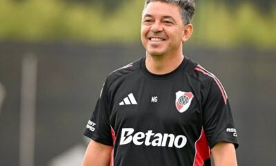 Marcelo Gallardo en un entrenamiento con River Plate. Foto: River Plate