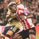 Nilson Angulo con el Sunderland ante el Arsenal. Foto: Sunderland