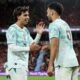 Joao Félix y Goncalo Ramos celebran el gol ante Noruega. Foto: Nations League