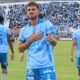 Agustín Campana en el gol que le anotó a IDV en la fecha 3 de la LigaPro. Foto Macará