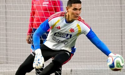Aldair Quintana entrenando con la Selección de Colombia. Foto Selección de Colombia
