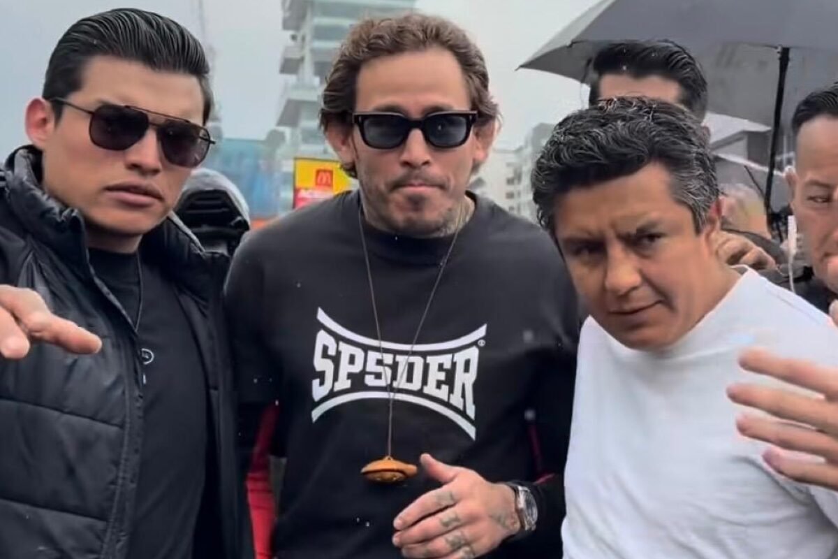 Chito Vera en el pesaje del HYPE EC. Foto Captura de pantalla