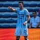 Diego Dorregaray celebrando el gol que le metió a Emelec este 25 de octubre. Foto Guayaquil City