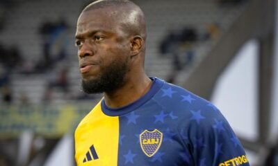 Enner Valencia en un entrenamiento con Boca Juniors. Foto Boca Juniors