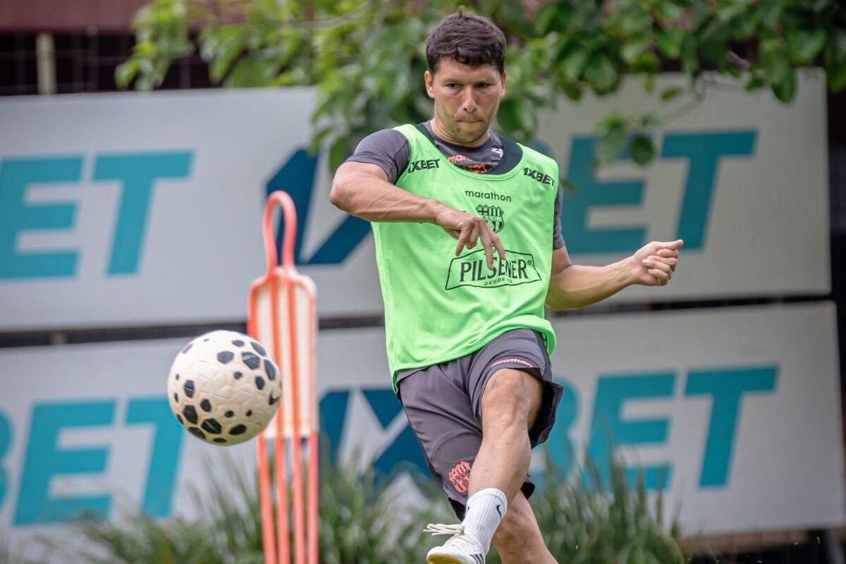 Entrenamiento de los jugadores de Barcelona SC este jueves 1 de octubre. Foto Barcelona SC