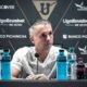 Gustavo Álvarez en rueda de prensa post partido contra Universidad Católica. Foto LDU