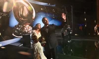 Harry Kane y Alexia Putellas con sus balones de oro. Foto Ballon d'Or