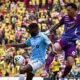 José Fajardo de Católica y José Contreras de Barcelona SC en el partido de la fecha 3 de la LigaPro. Foto Universidad Católica