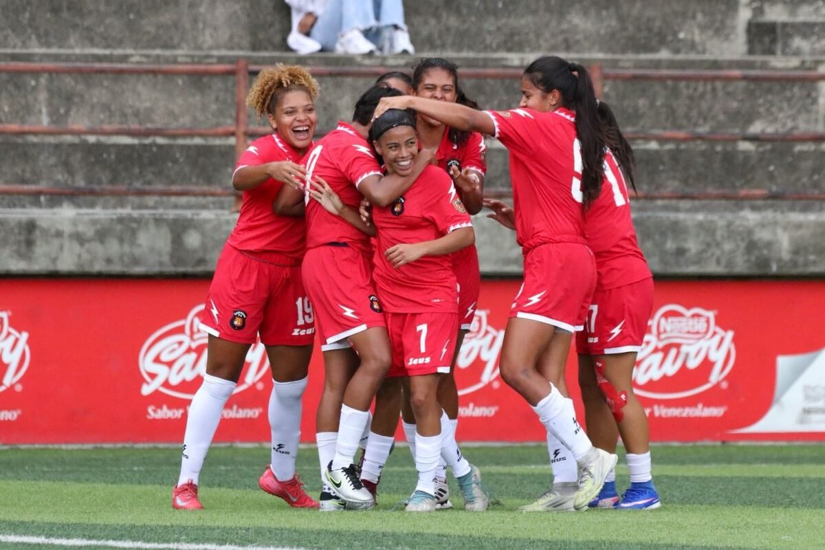 Jugadoras de Caracas FC en agosto de 2026. Foto Caracas Futbol Club Femenino