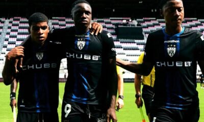 Jugadores de las formativas Sub16 de Independiente del Valle en su derrota ante Inter Miami. Foto The Messi Cup