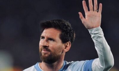 Lionel Messi en su despedida en Buenos Aires.