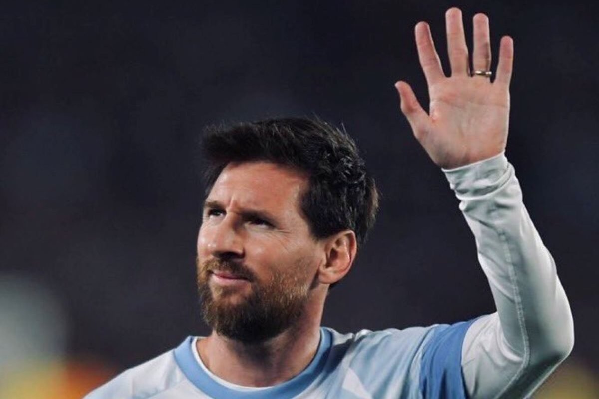 Lionel Messi en su despedida en Buenos Aires.