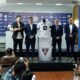 La presentación de la camiseta para la Liga 10k 2026. Foto Patricio Javier Díaz