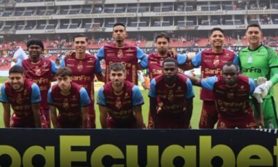 Macará venció 2-1 a LDU en el estadio Rodrigo Paz, en la cuarta fecha de los hexagonales. Foto: Macará
