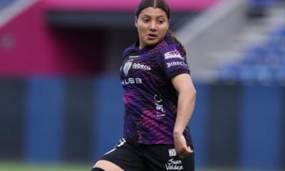 Mary Guerra, de Dragonas IDV, en su debut ante Belgrano en Copa Libertadores. Foto Dragonas IDV