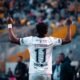 Michael Estrada celebrando su penal convertido ante Aucas en la fecha 3 de LigaPro. Foto LDU