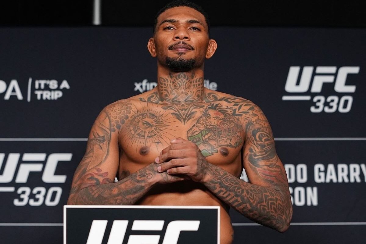 Michael Morales en el pesaje de la UFC. Foto UFC