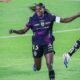 Nicole Charcopa de Dragonas IDV celebrando su gol a Universitario. Foto Dragonas IDV