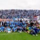 El plantel de Macará celebra el triunfo que alcanzó ante Independiente del Valle. Foto: Macará