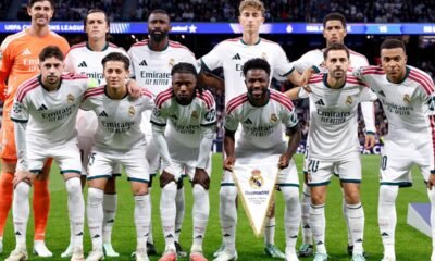 Real Madrid en su partido contra Leizip en la Champions League.