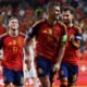 Rodri, de la Selección de España, celebrando su gol a República Checa. Foto Selección de España