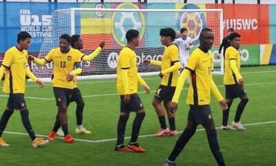 La Sub-15 de Ecuador en un juego del Festival FIFA