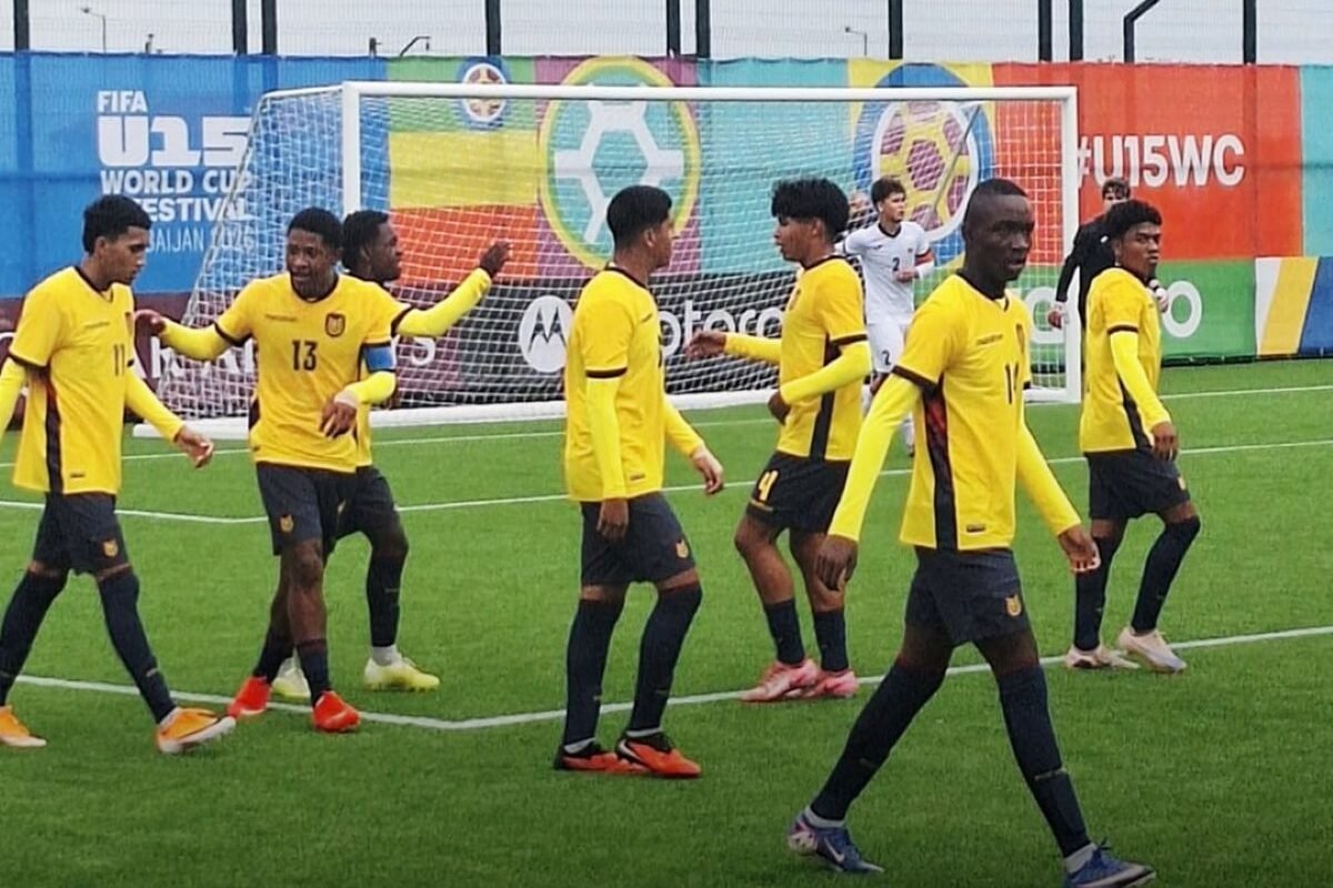 La Sub-15 de Ecuador en un juego del Festival FIFA