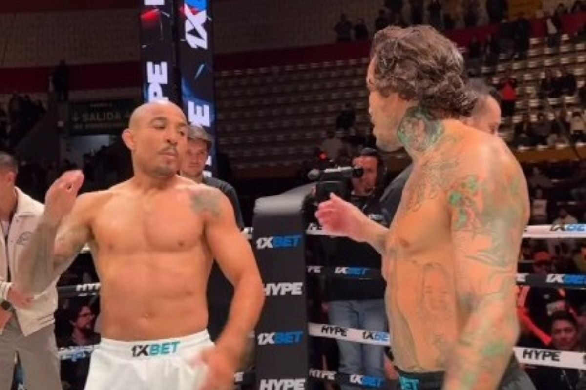 Marlon Chito Vera y José Aldo, al final de la pelea.