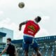 Emelec se enfrenta a Leones Fc en el estadio Capwell. Foto: Emelec