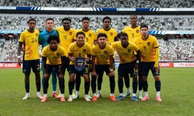 La alineación titular de la Selección de Ecuador que abrió ante Panamá. Foto: La Tri