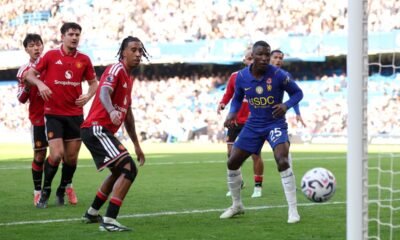 Moisés Caicedo en el juego del Chelsea ante Manchester United, el 31 de octubre de 2026. Foto: Premier League