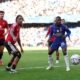 Moisés Caicedo en el juego del Chelsea ante Manchester United, el 31 de octubre de 2026. Foto: Premier League